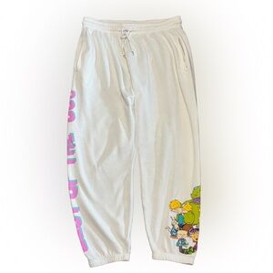 Nickelodeon Rugrats XL Sweatpants 90s Cartoon Graphic Joggers Nostalgic